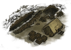 Weltkartensprite einer Peat Pit